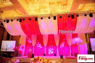 济南今日婚礼策划 喜来登酒店浪漫玫红色婚礼庆典盛放